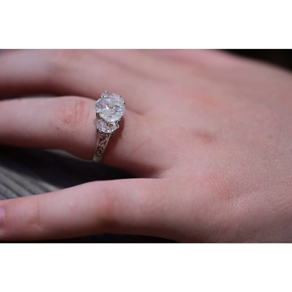 Engagement Ring, Raw Diamond Ring, Diamond Ring, uncut engagement ring, … - Picture 4 of 4